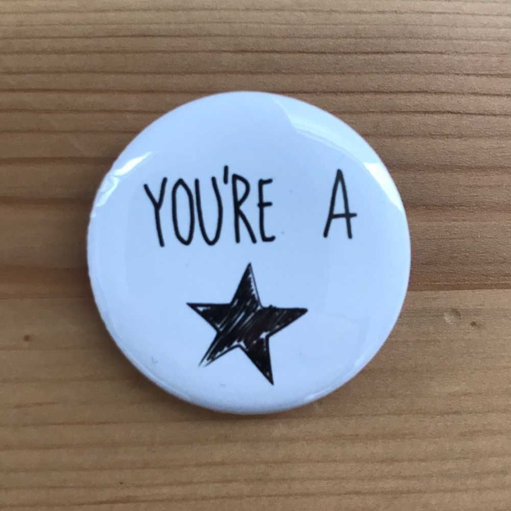 Collectable Buttons with uplifting messages